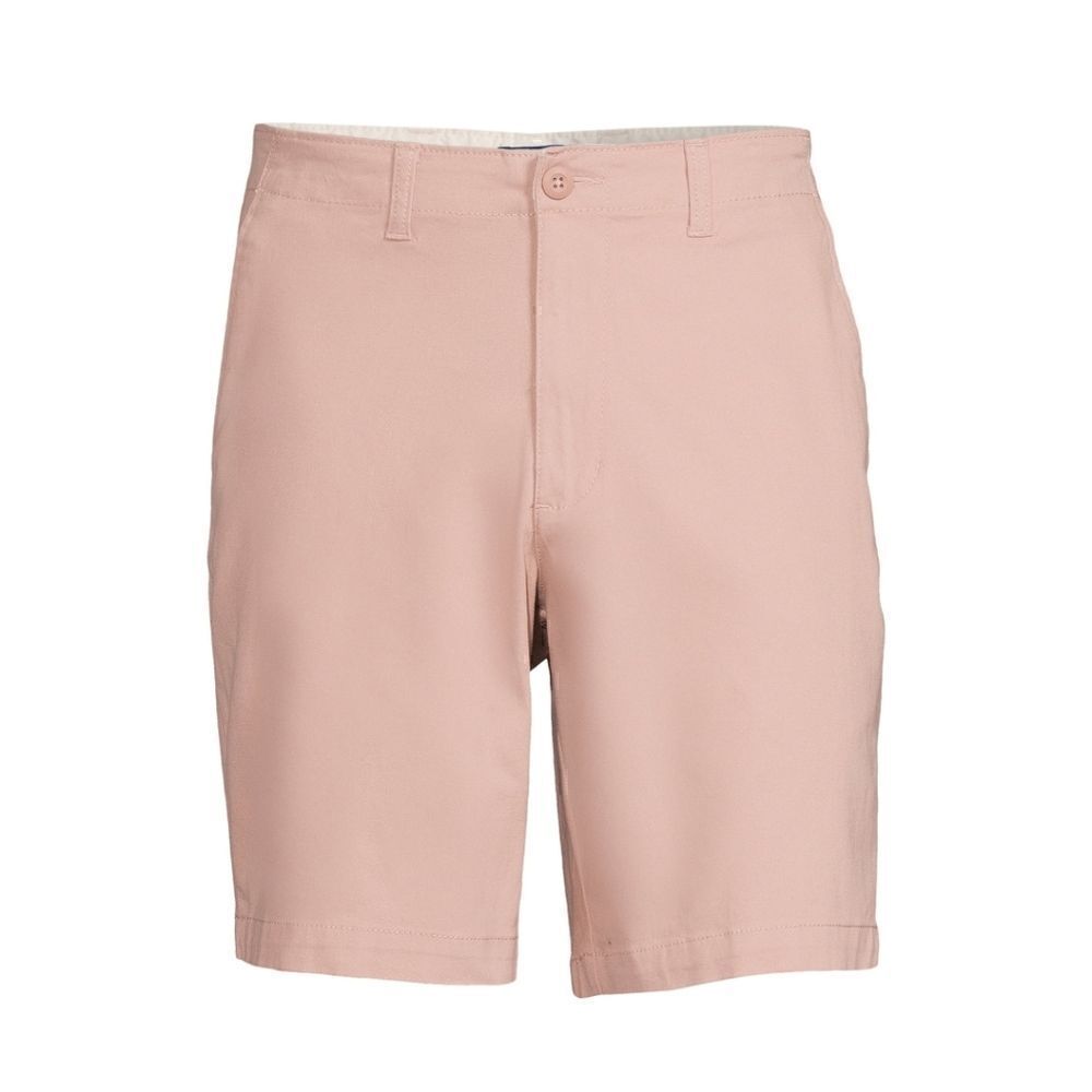 Nwt George Men's Flat Front Dust Pink Shorts, 9” Inseam, Size 42
